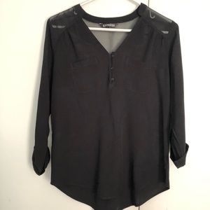 Black express shirt